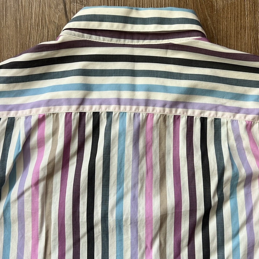 Thomas Pink Women’s Long Sleeve Striped Multicolor Button Down Top Size: 8 - Picture 11 of 17
